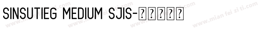 SinsutiEG Medium SJIS字体转换